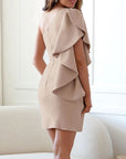 Arya - Vrouwen Off Shoulder Cocktailjurk met Ruches Mouwen