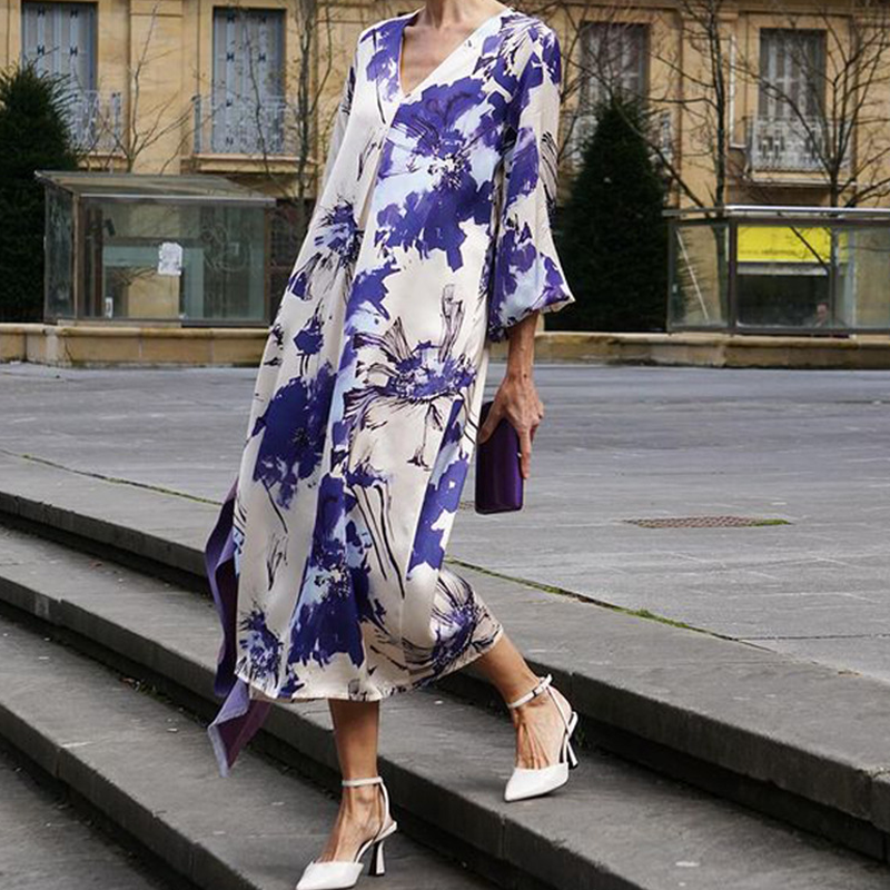 Ariadne - Elegante Lila Maxi Dress