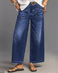 Rexelle - Dames Jeans Hoge Taille Wijde Pasvorm Denim Comfort & Moderne Stijl
