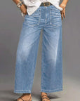 Rexelle - Dames Jeans Hoge Taille Wijde Pasvorm Denim Comfort & Moderne Stijl