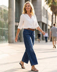 Rexelle - Dames Jeans Hoge Taille Wijde Pasvorm Denim Comfort & Moderne Stijl