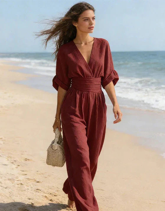 Avelissea - Dames jumpsuit met V-hals