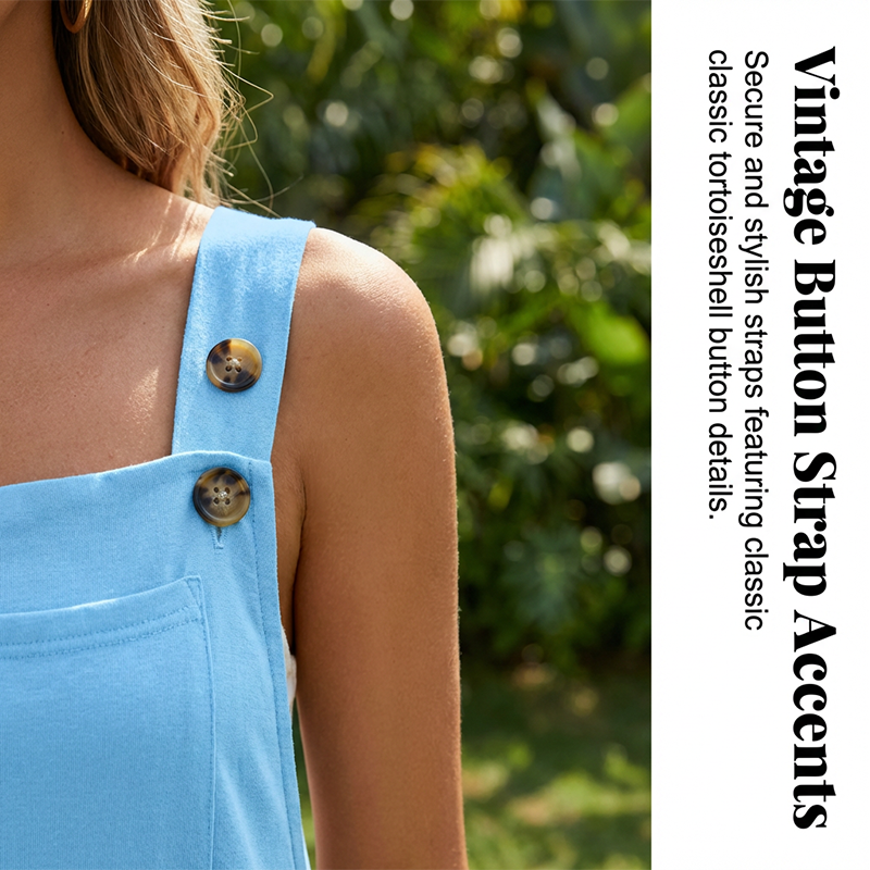 Rhyzelia - Dames Zomer Jumpsuit Zonder Mouwen met Brede Benen
