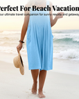 Rhyzelia - Dames Zomer Jumpsuit Zonder Mouwen met Brede Benen