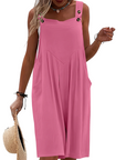 Rhyzelia - Dames Zomer Jumpsuit Zonder Mouwen met Brede Benen