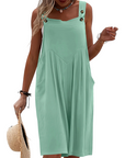 Rhyzelia - Dames Zomer Jumpsuit Zonder Mouwen met Brede Benen