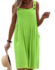 Rhyzelia - Dames Zomer Jumpsuit Zonder Mouwen met Brede Benen
