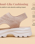 Tyressa - Dames sandalen met platform in ademend mesh