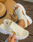 Tyressa - Dames sandalen met platform in ademend mesh