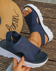 Tyressa - Dames sandalen met platform in ademend mesh
