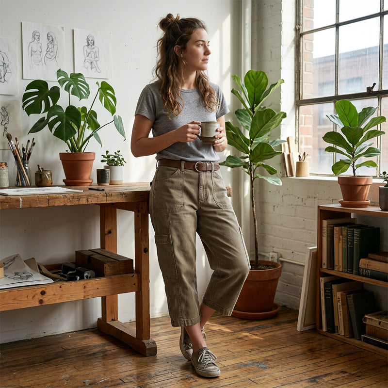 Julia | Casual Cargo-Capri-Broek voor Dames