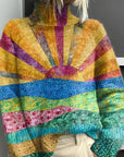 Noelle - Regenboog coltrui voor dames