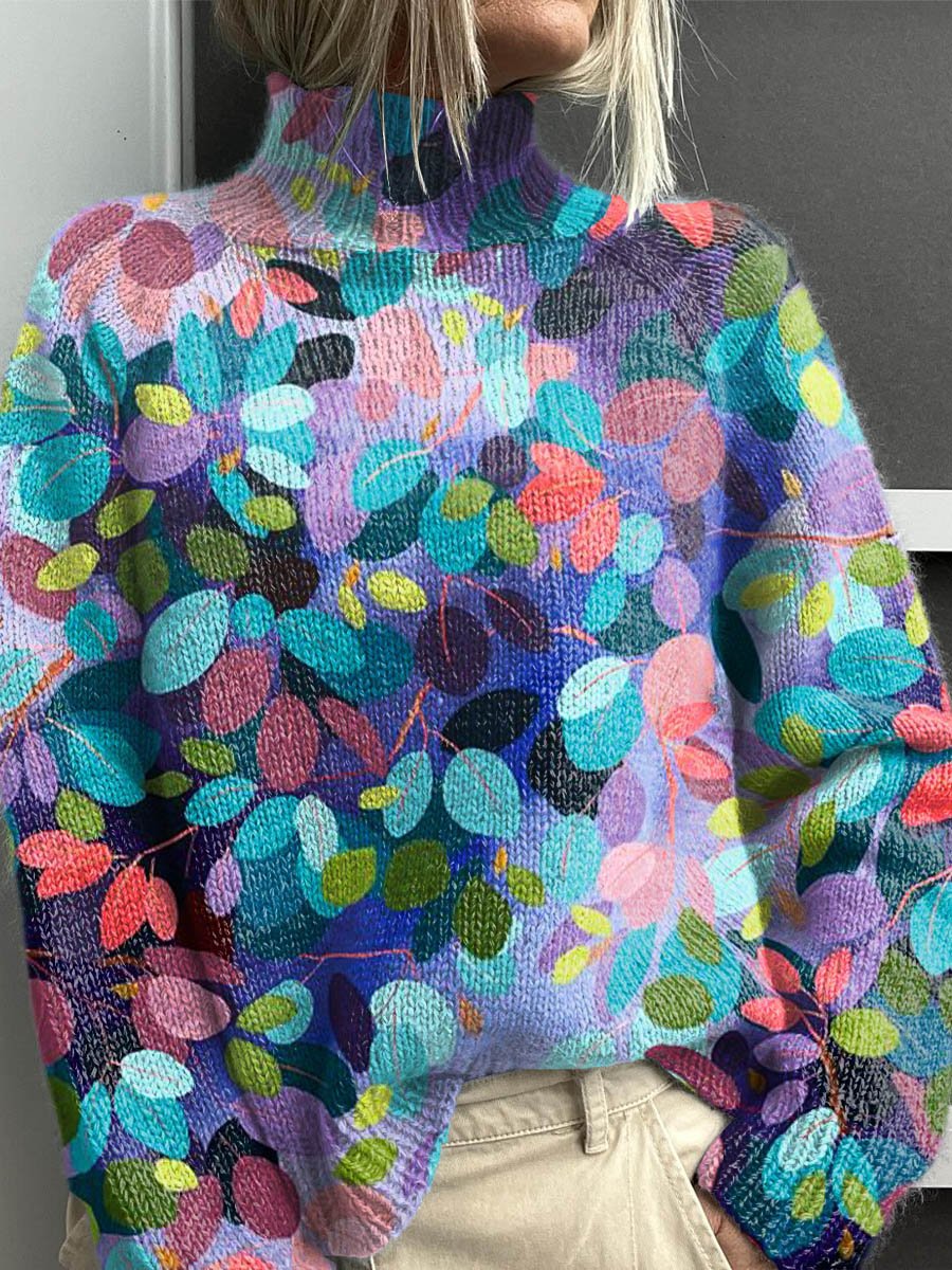 Noelle - Regenboog coltrui voor dames
