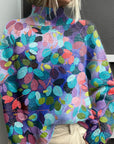 Noelle - Regenboog coltrui voor dames