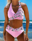 Elnora Kruis-Bikini – Verfijnde kruisdetails voor een elegante strandlook