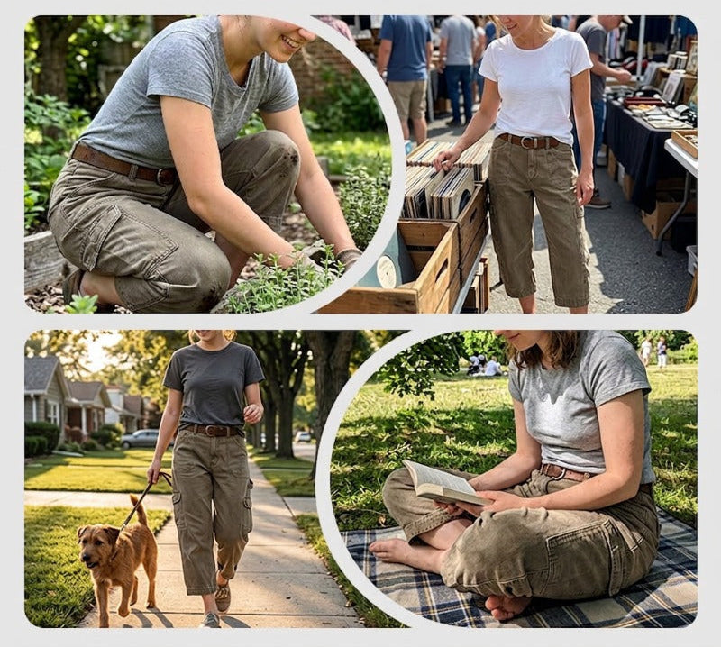 Julia | Casual Cargo-Capri-Broek voor Dames